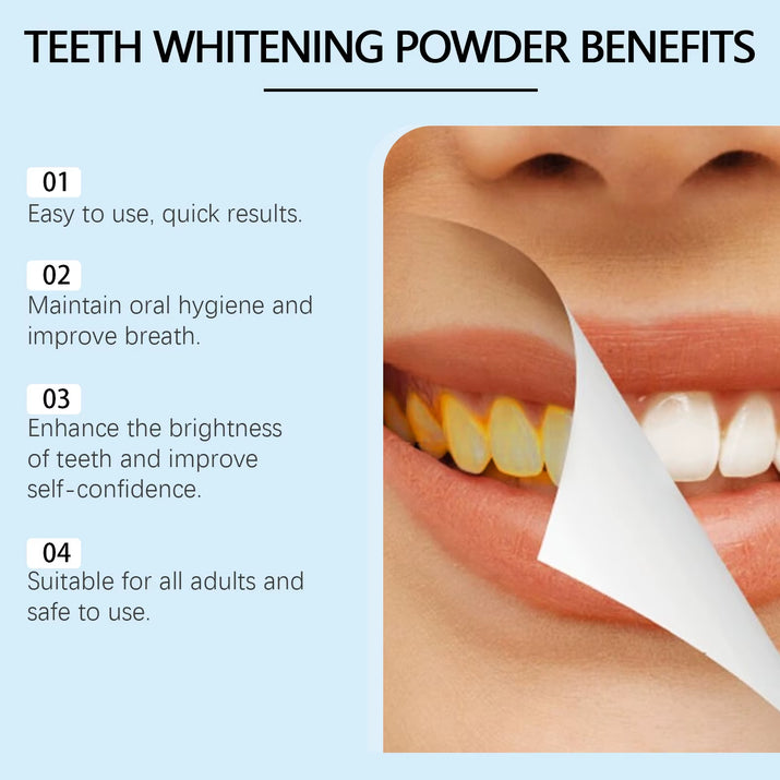 Whitening Teeth Powder Removing Stain Preventing Bad Breath Tooth Pain Reducing Sensitive Gum Discomfort Cleaning Tooth Powder