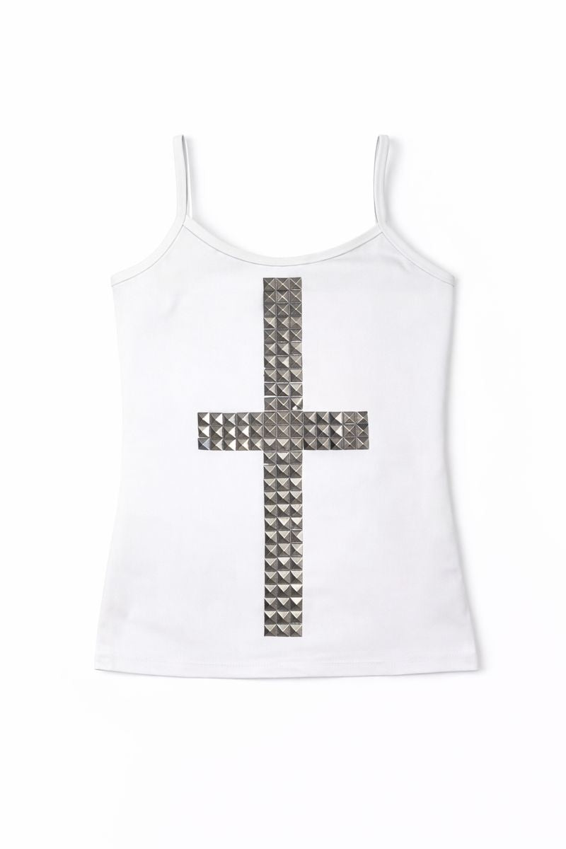 Studded Cross Strap Top
