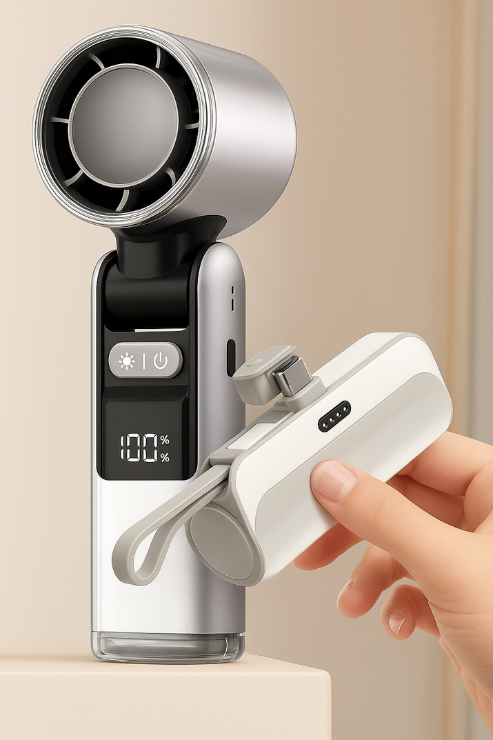 IceyButNice™ Portable Ice-Cooling Fan