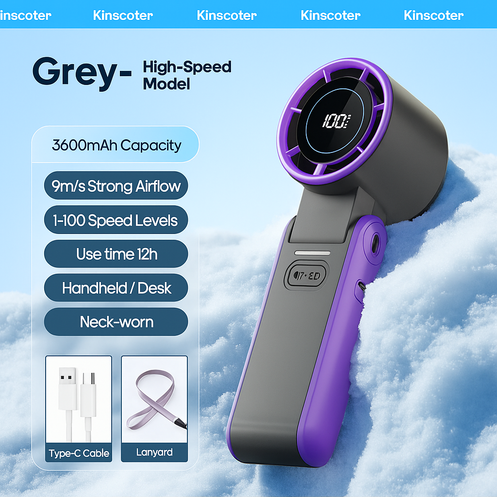 IceyButNice™ Portable Ice-Cooling Fan