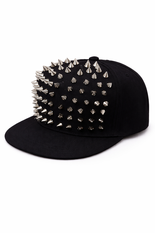 Studded Snapback Cap