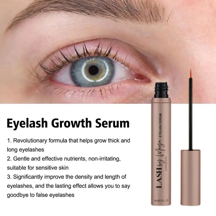 3ML Eyelash Growth Serum Fast Eyelashes Enhancer Lengthening Thicker Fuller Lashes Curling Eyebrow Lifting Eyes Care Makeup