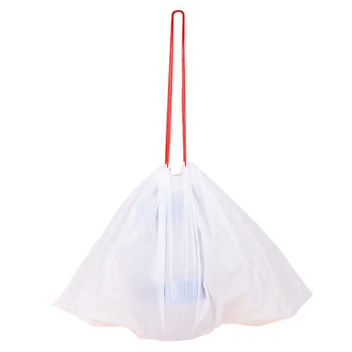 1/2/3/5Rolls Disposable Cat Litter Bags Disposable Pet Waste Bag with Drawstring Quick Clean Portable Cat Litter Box Liners Bag