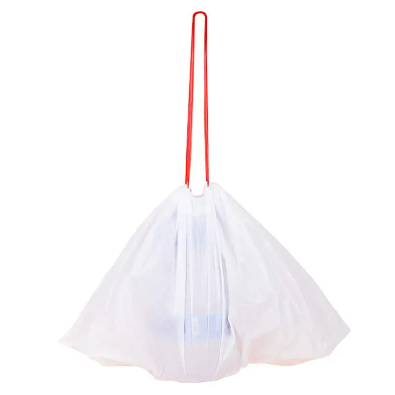 1/2/3/5Rolls Disposable Cat Litter Bags Disposable Pet Waste Bag with Drawstring Quick Clean Portable Cat Litter Box Liners Bag